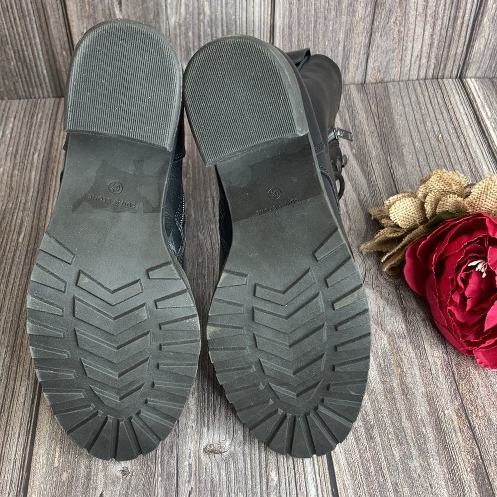 Sun + Stone Black Sloanie Hiker Booties - Picture 5 of 6